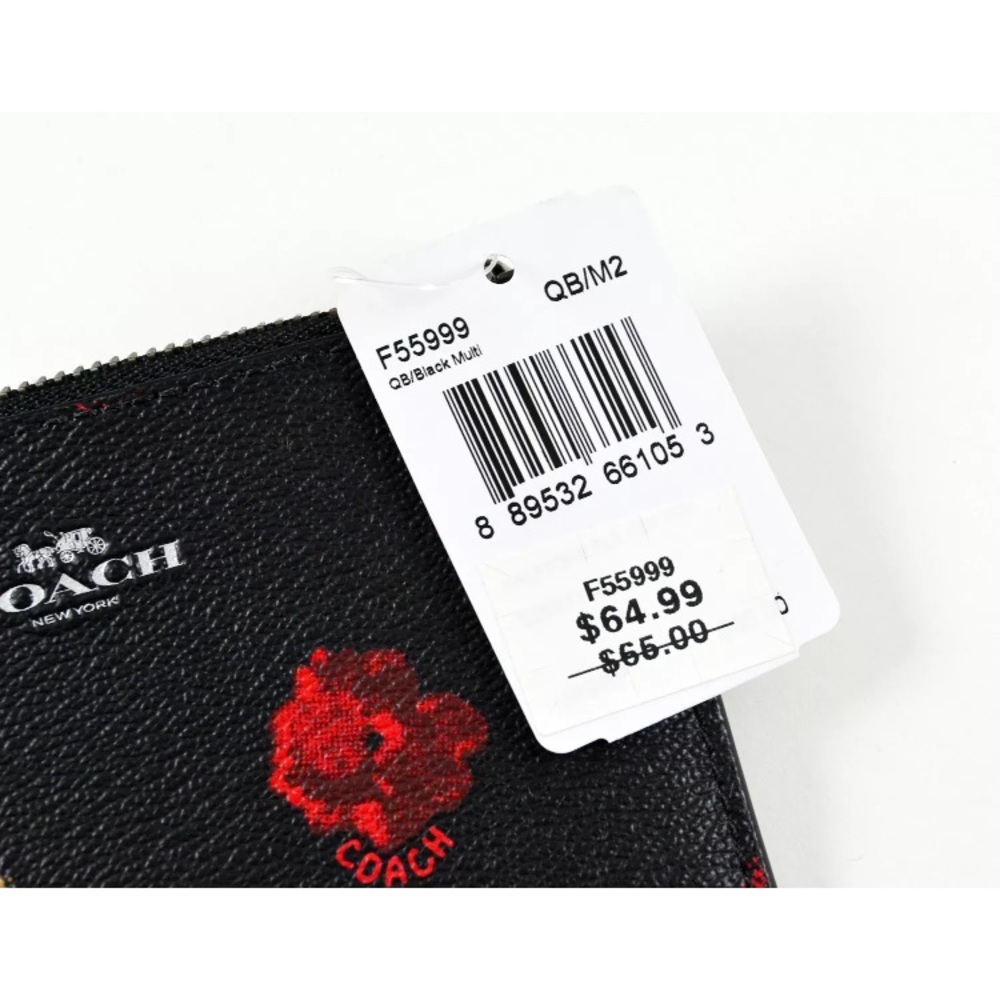 SOLD⛔️Authentic COACH Leather Floral ID/KeyHolder - Picture 6 of 6